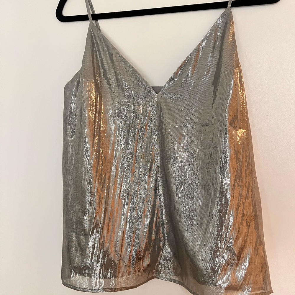 CAMI NYC The Olivia Silver Camisole size Small